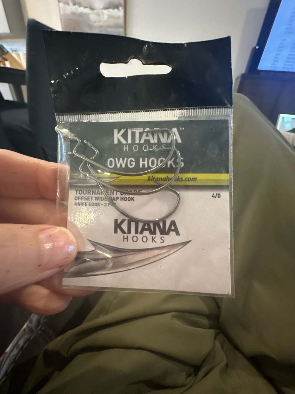 Kitana Hooks OWG Offset Wide Gap Fishing Hooks Size 4/0